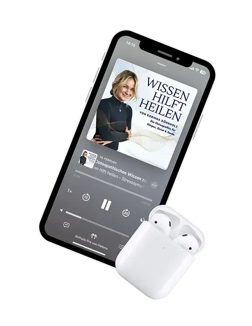 Podcast auf Smartphone