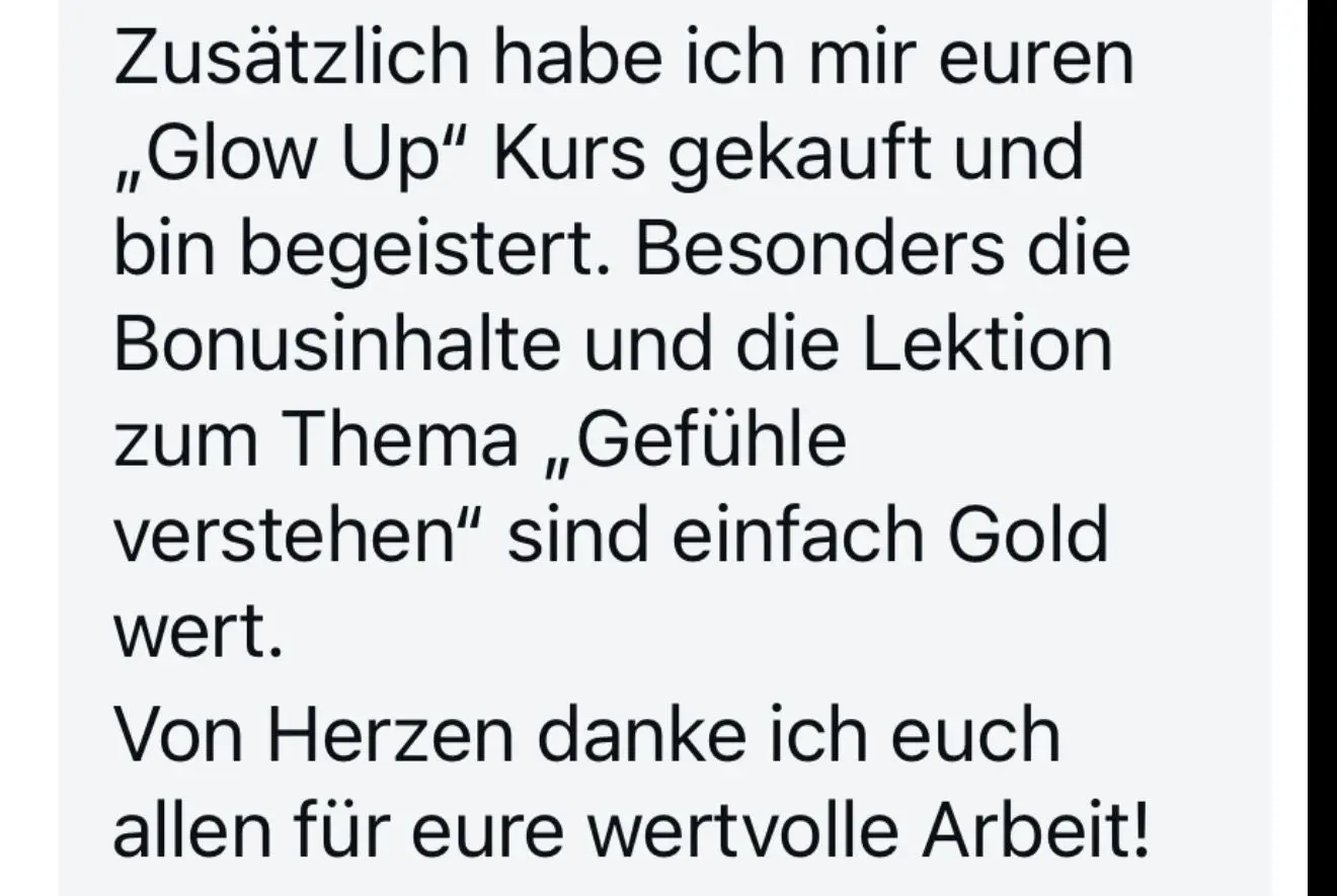 Glow Up Feedback 11